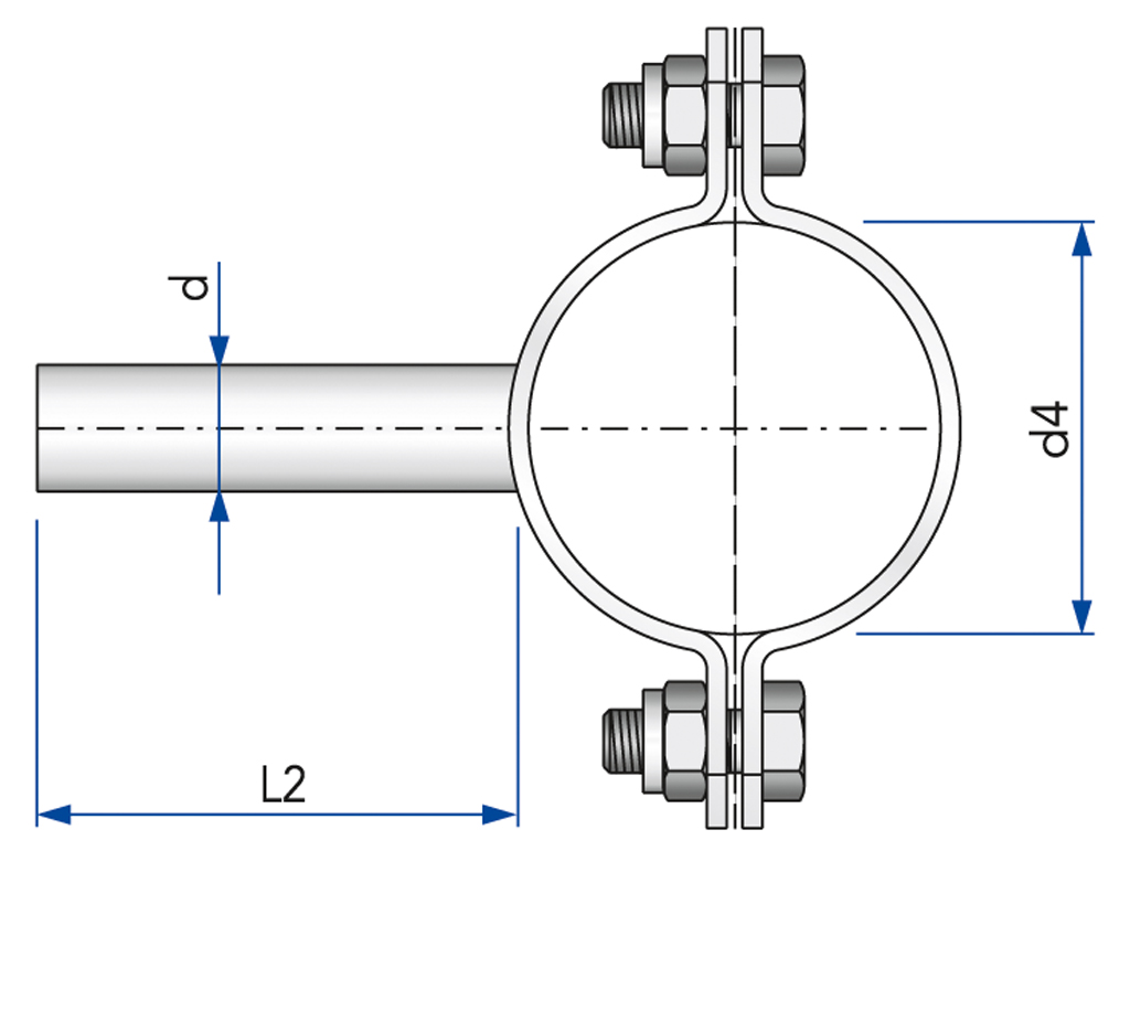 Rohrschelle Mit S Schaft Breite Ausf Hrung Rohrschelle Montage